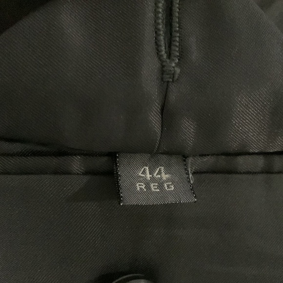 EATON Pure Virgin Wool Blazer Size 44 Regular Chevron Pattern Colour Charcoal - Picture 9 of 14